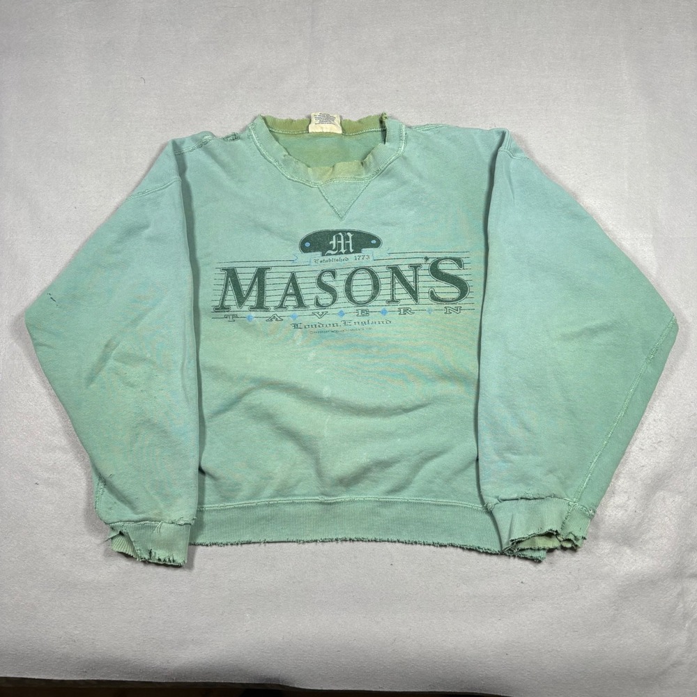 Vintage Passport Internationale Made in USA Thrashed Sun Faded Sweatshirt M